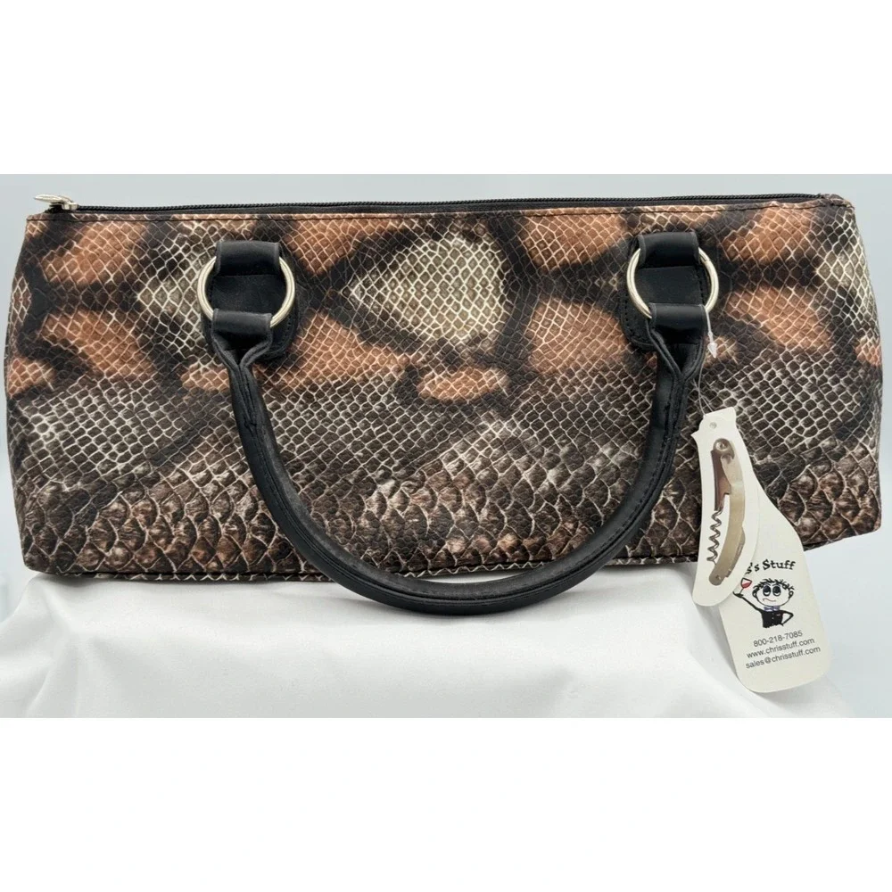Chris's Stuff Wine Clutch NEW With Tags - SKU# 3021-BR - 15 in x 6 in